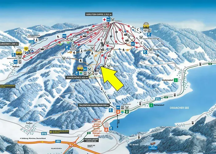 Penthouse 1511 Gerlitzen - In -ski Out! Apartament